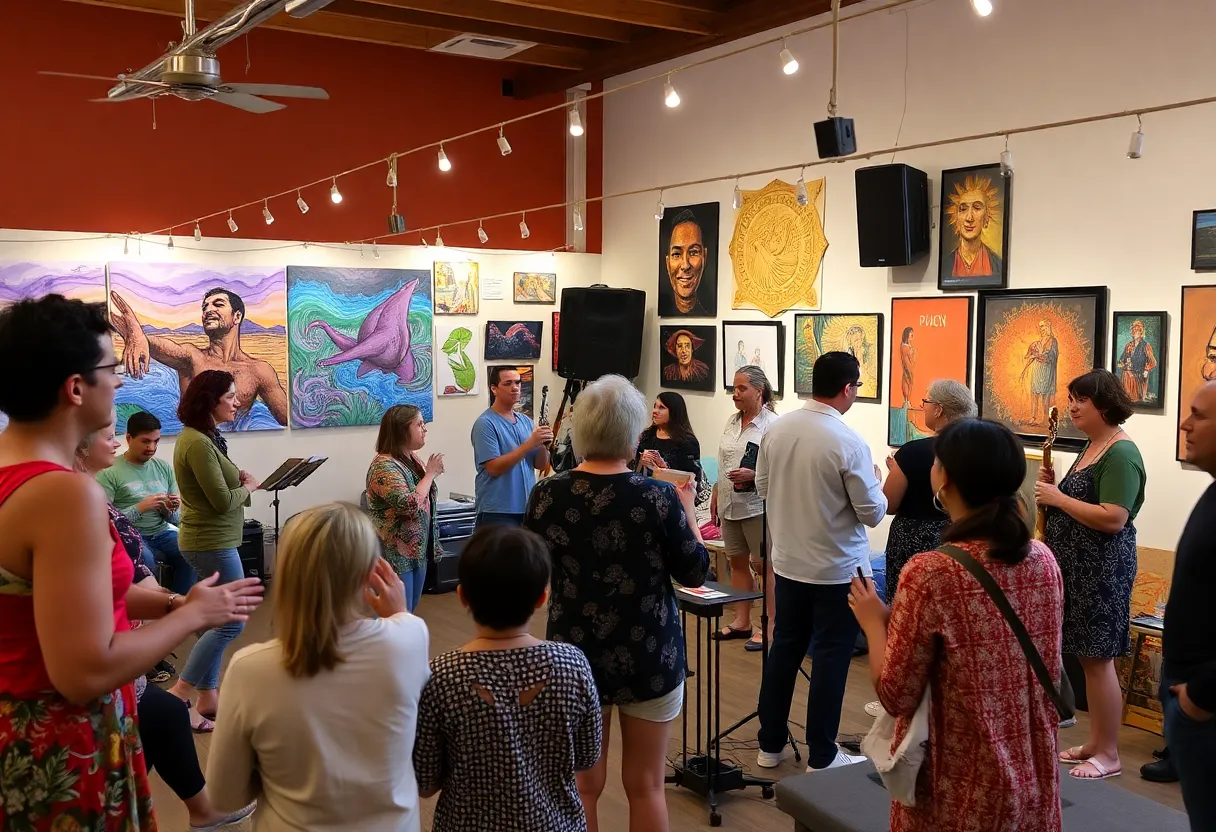 Community members involved in arts and culture activities in Florida