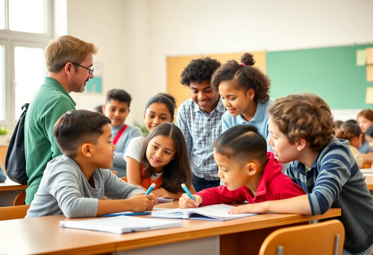 Students engaging in classroom activities in Florida schools.
