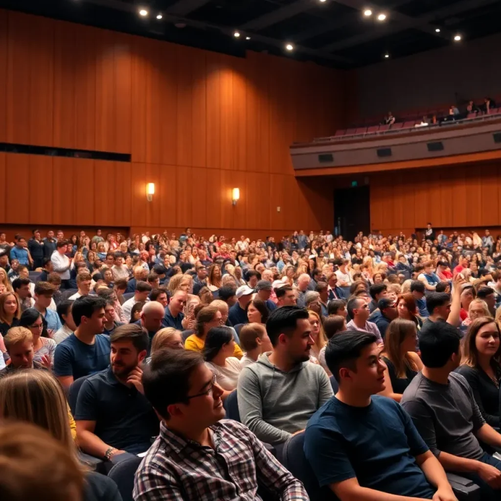 Audience enjoying a performance at Florida State University