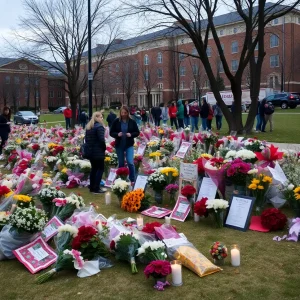 Memorial on FSU campus honoring shooting victims