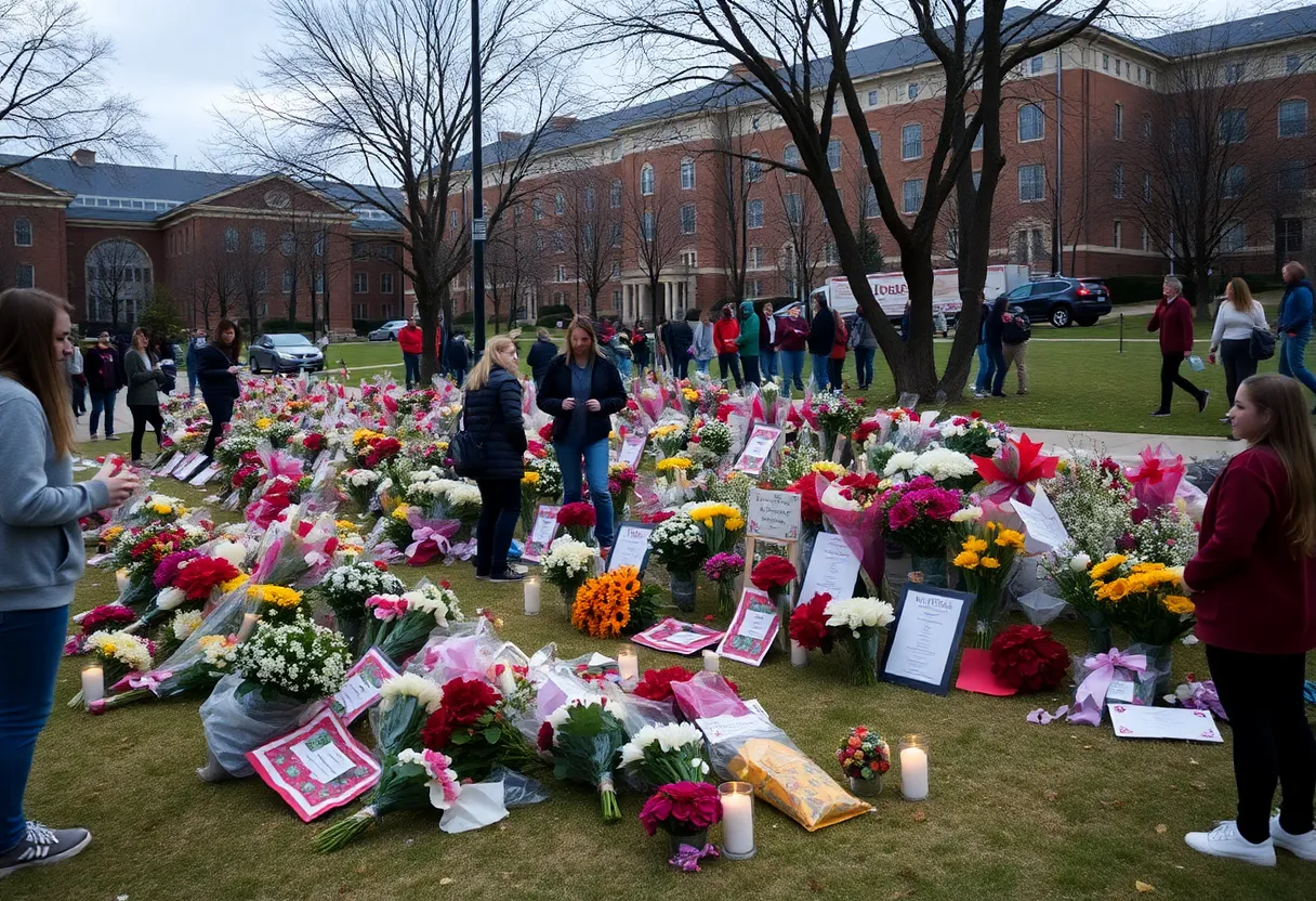 Memorial on FSU campus honoring shooting victims