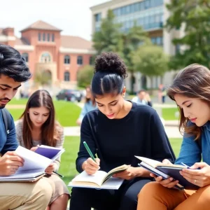 Students at Florida State University campus