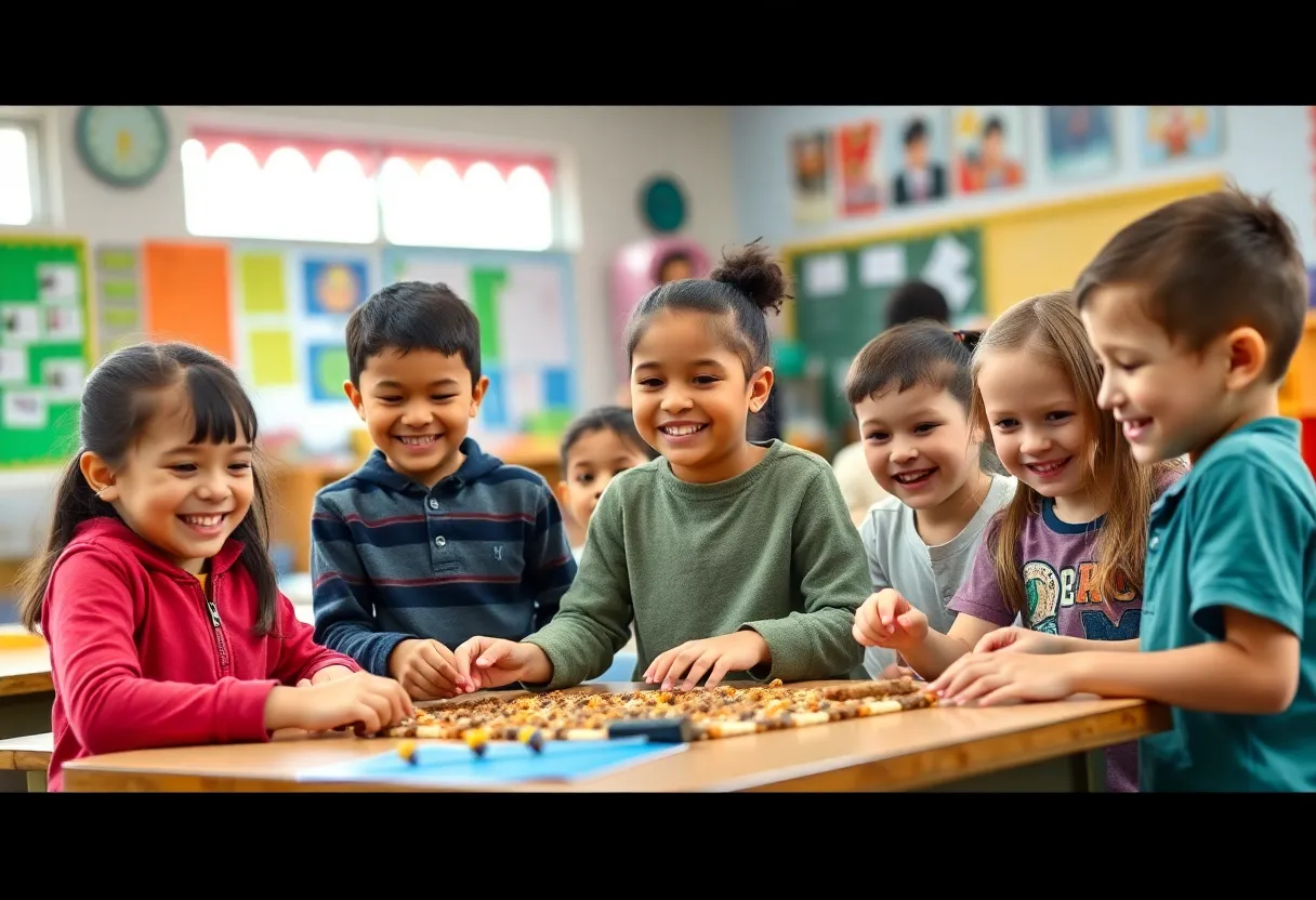 Students at Leon County School District actively participating in classroom learning activities.
