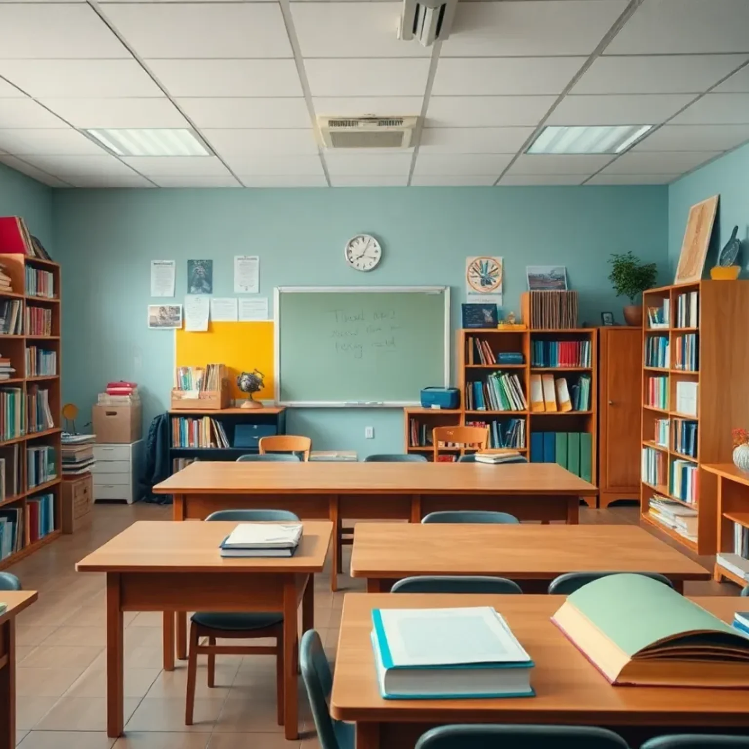 A warm classroom representing the influence of a beloved educator.