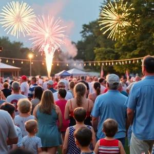 Community gathering celebrating Independence Day in Tallahassee