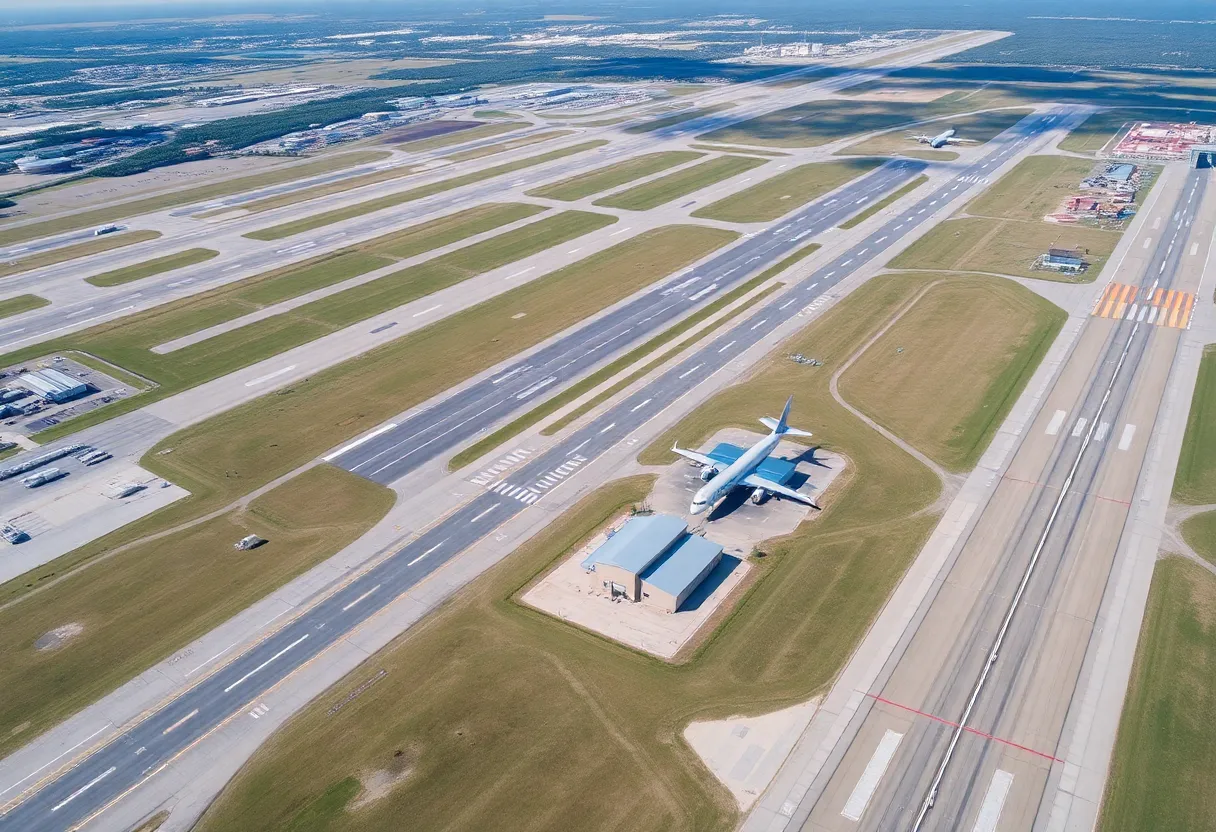 Aerial view of Tallahassee International Airport