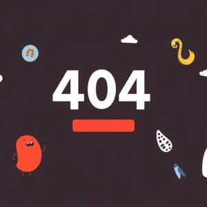 Creative 404 Error Page Design