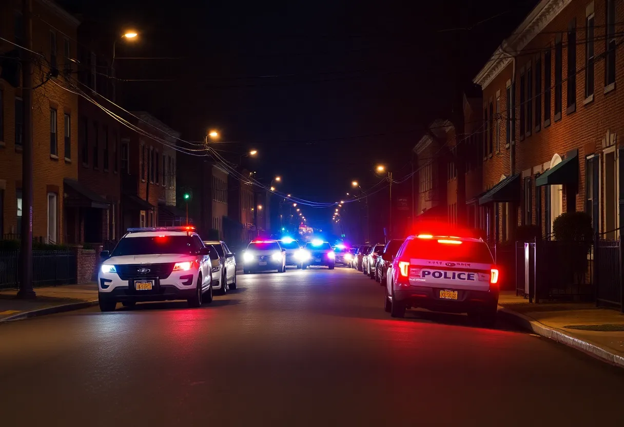 Baltimore Neighborhood Shooting Scene