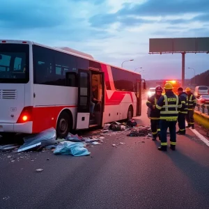 Aftermath of Bus Crash