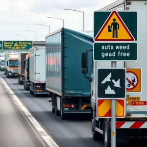 Commercial Trucks on Highway