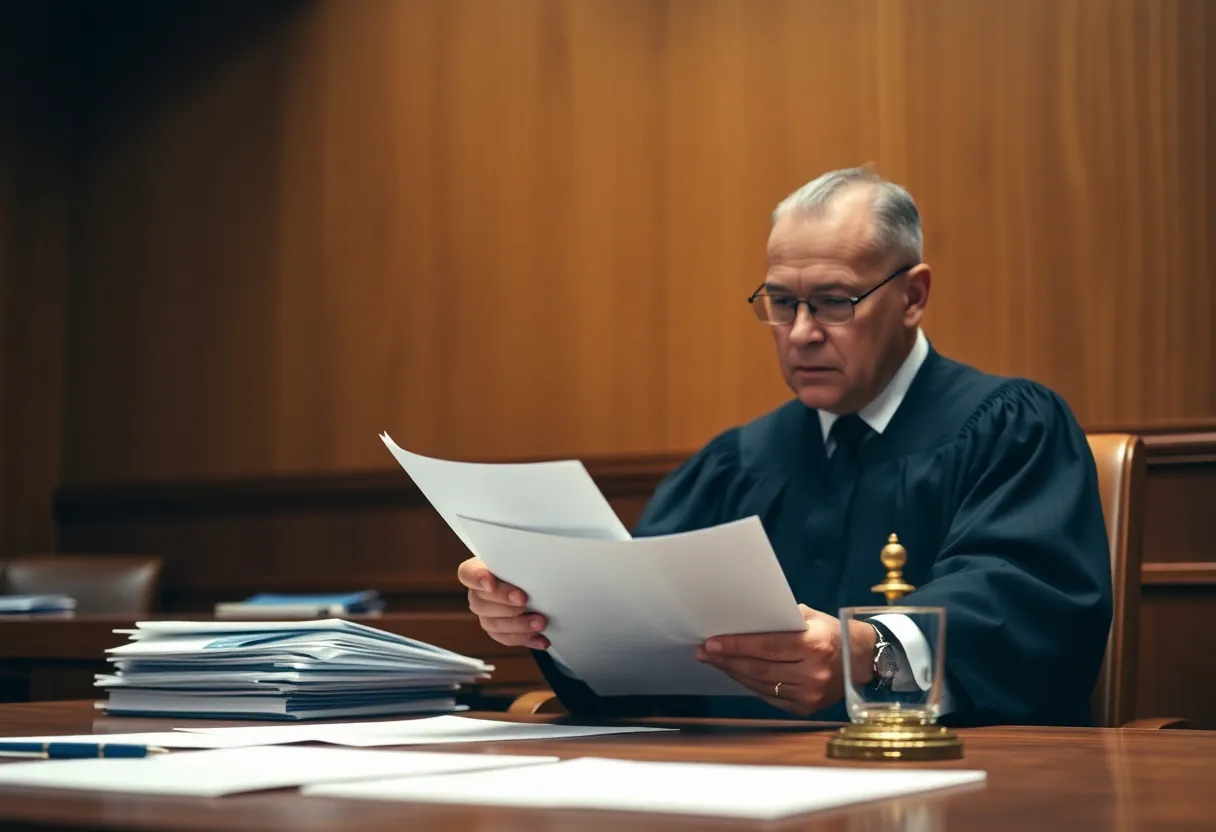 Courtroom Hearing on Deportation