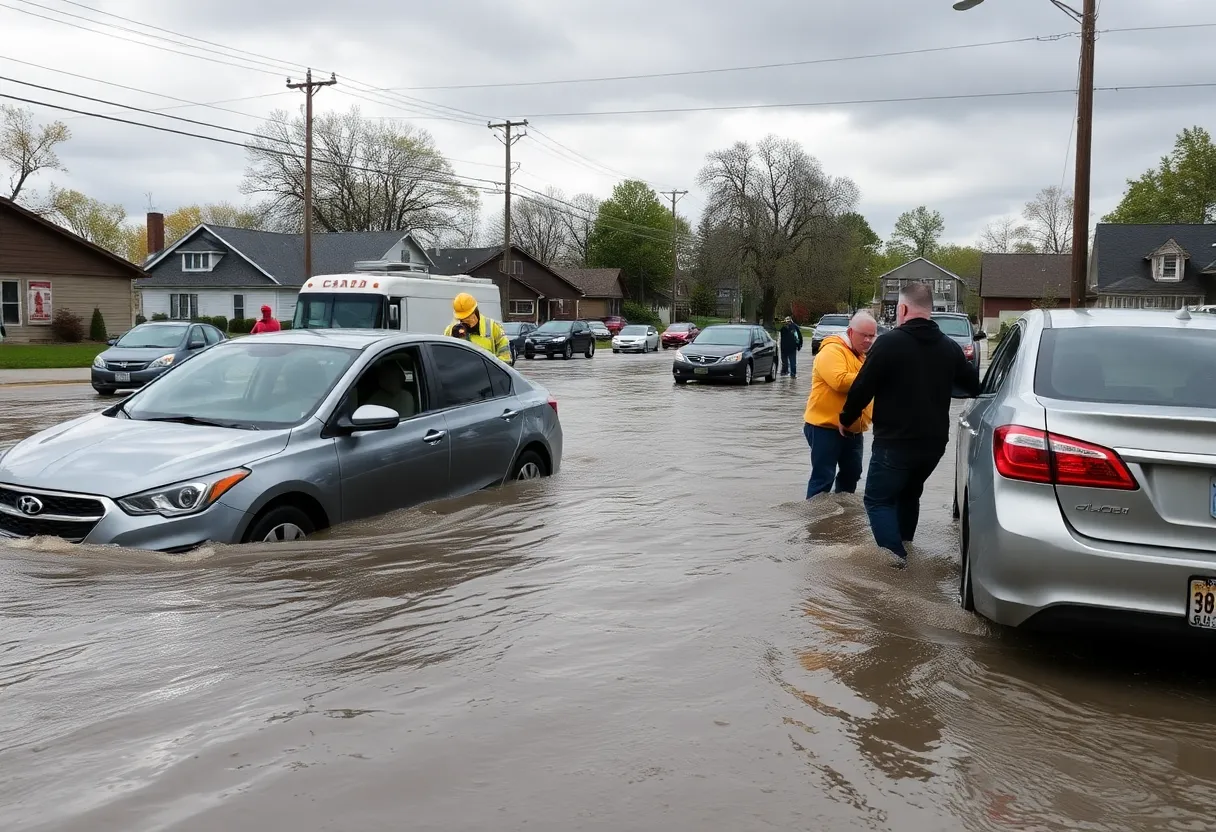 Flooded Streets of Southeastern Wisconsin