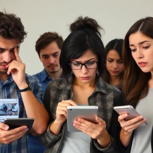 Frustrated users accessing news website