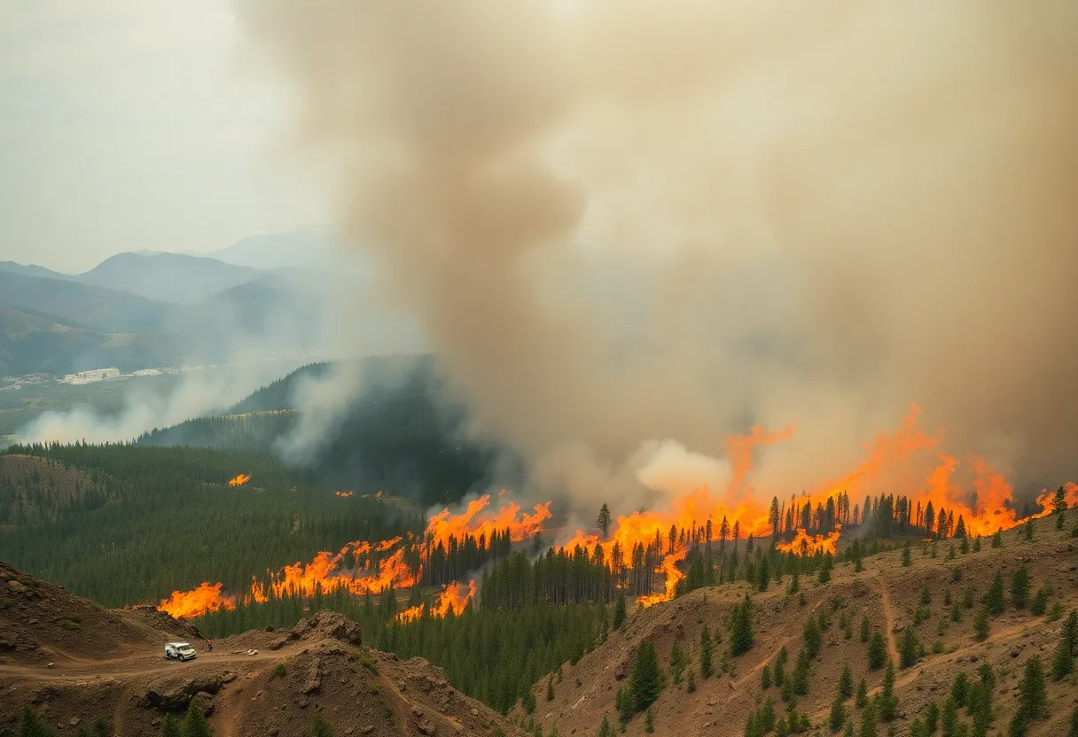 Gifford Fire in Los Padres National Forest