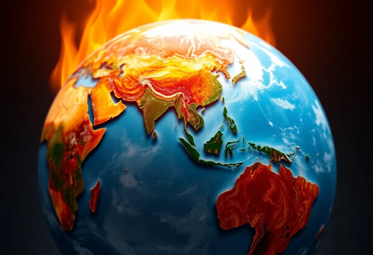 Global Temperature Rise Visual