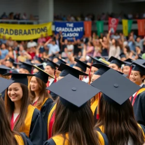 Graduates celebrating at Florida State University and Florida A&M University commencement ceremonies