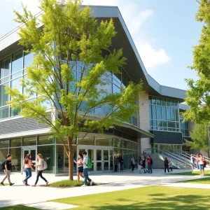 Exterior view of the Innovation Academy of Excellence in Tallahassee.