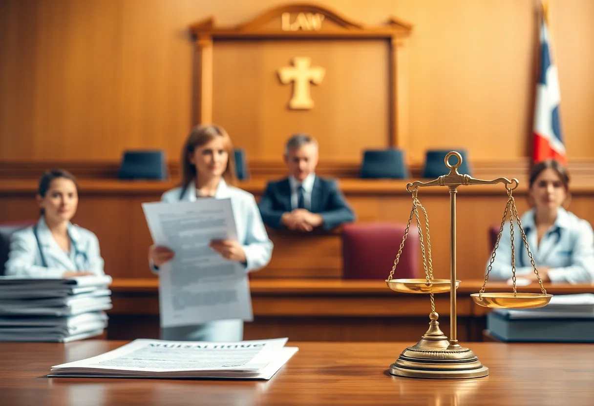 Insurance Fraud Lawsuit Courtoom