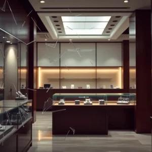 Aftermath of Jewelry Store Robbery