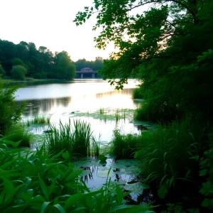 Serene view of Lake Jackson illustrating conservation efforts