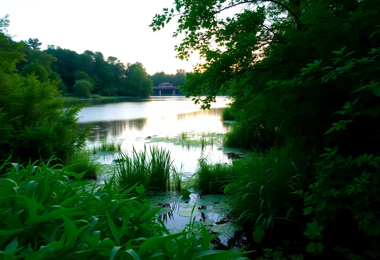 Serene view of Lake Jackson illustrating conservation efforts