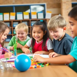 Elementary students involved in after-school activities