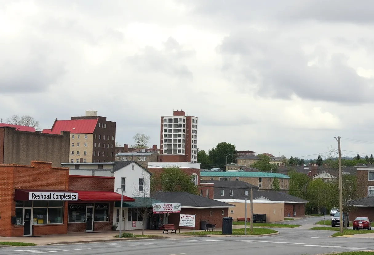 A view of Leon County highlighting schools and businesses amidst economic challenges.