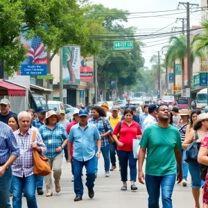 Diverse individuals engaged in work and employment activities in Tallahassee, Florida
