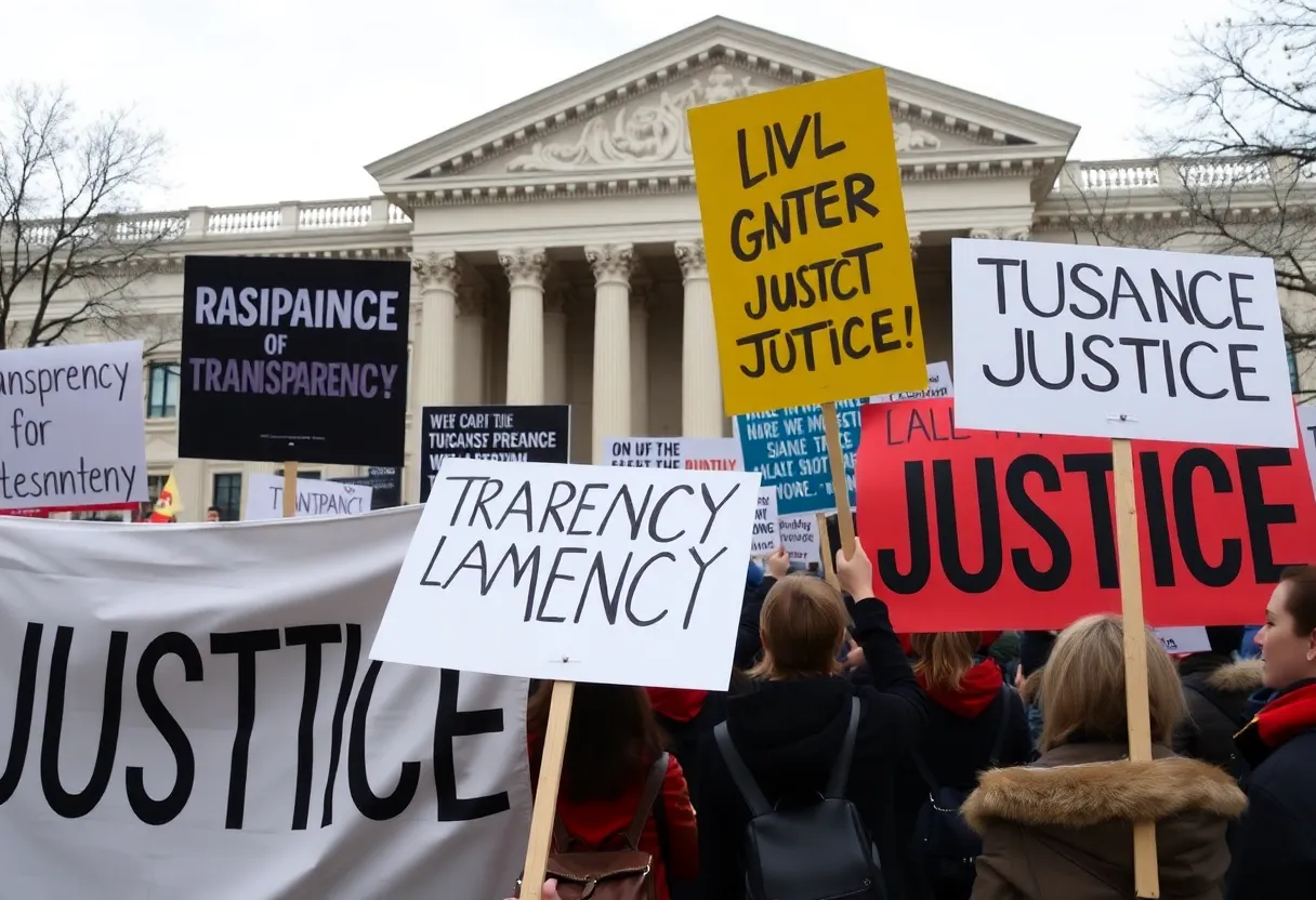 Political Rally for Transparency