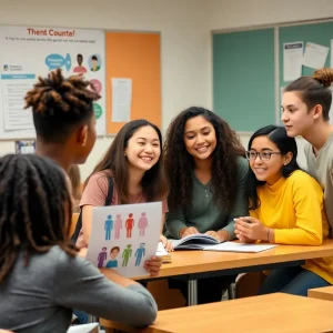 Students Learning About Sexual Education