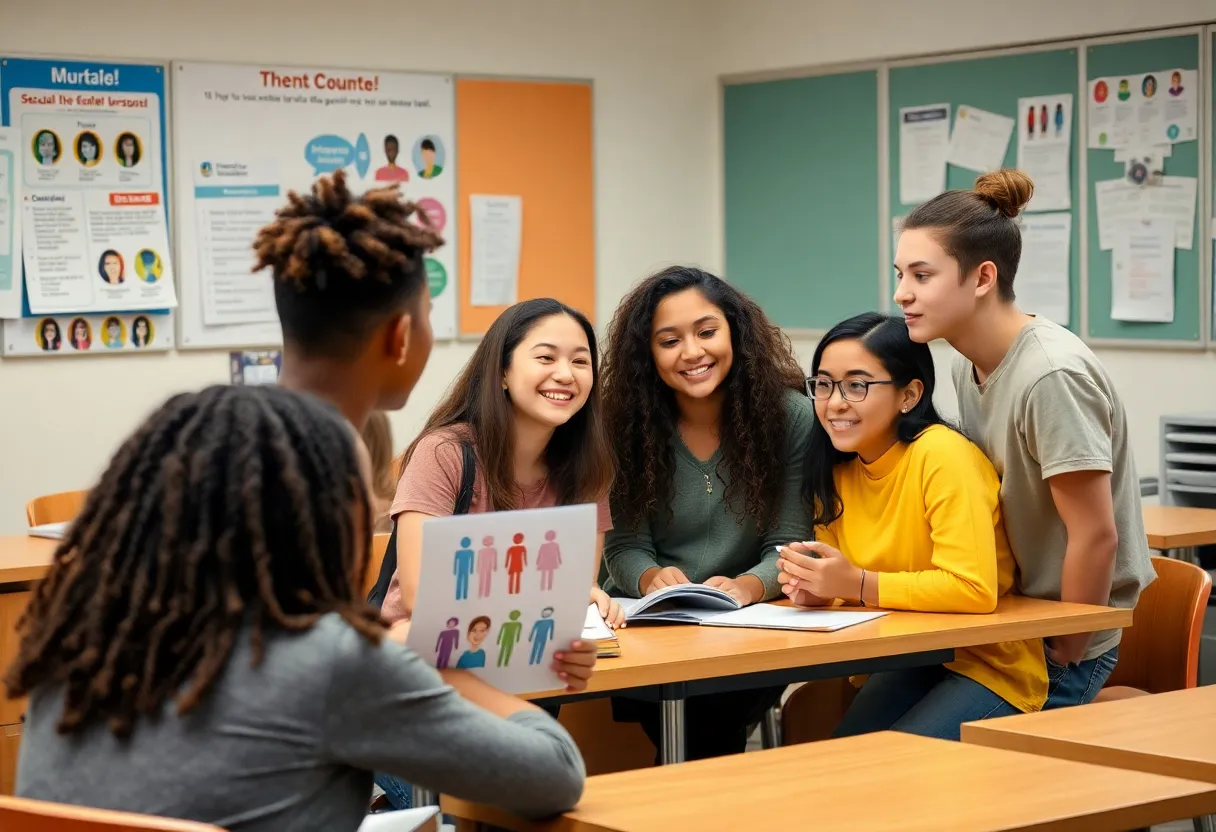 Students Learning About Sexual Education