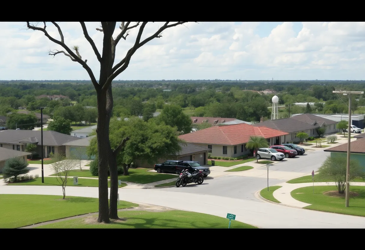 A peaceful Tallahassee neighborhood with community safety efforts.