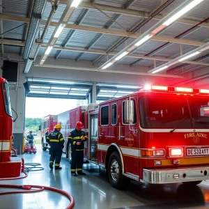 Firefighters at work in Tallahassee's fire department