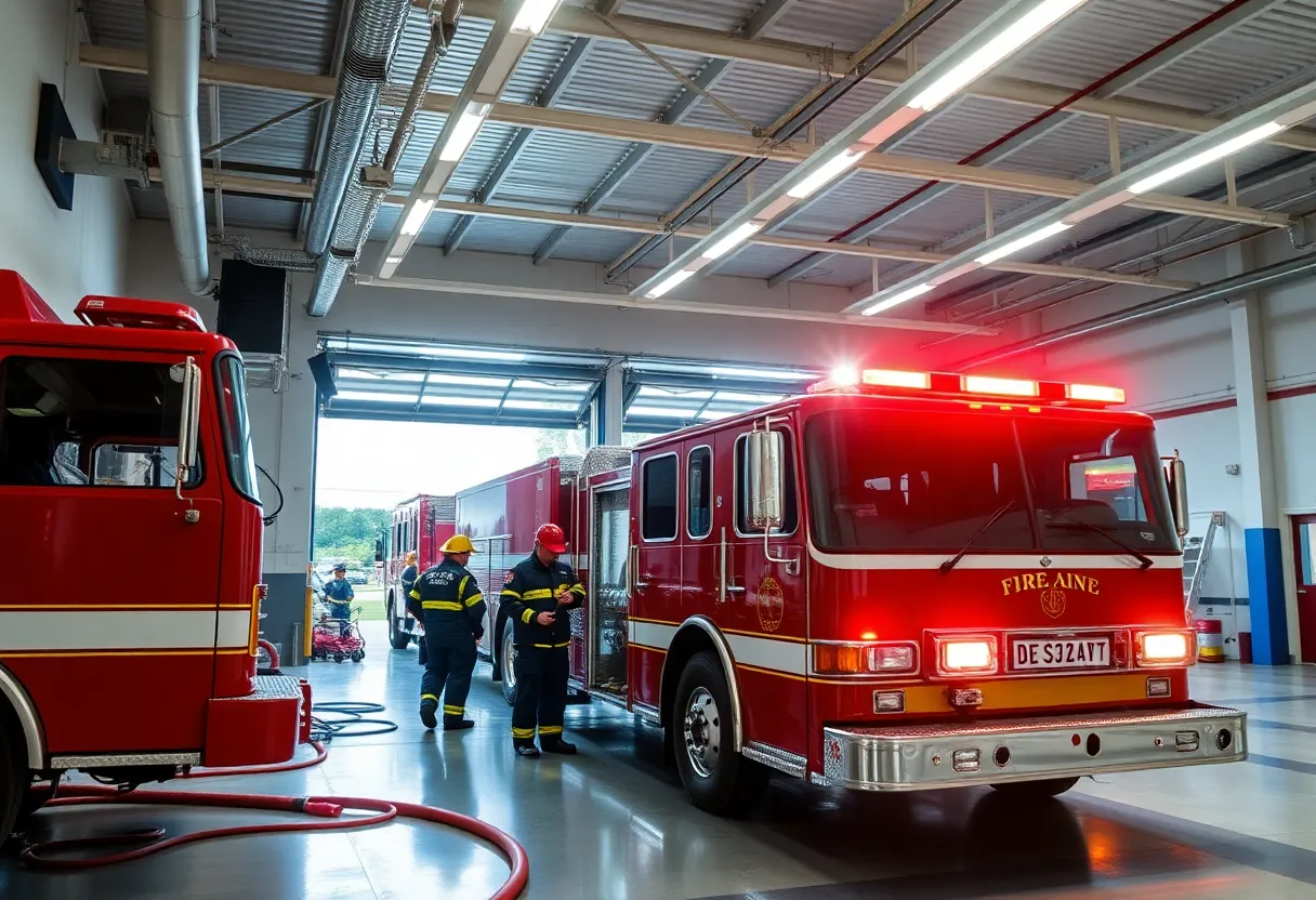 Firefighters at work in Tallahassee's fire department