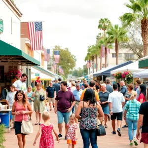 Community members engaging with local shops and parks in Tallahassee