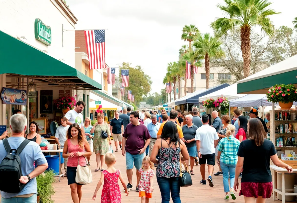 Community members engaging with local shops and parks in Tallahassee