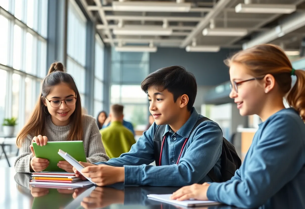 Tallahassee Preparatory Academy campus with students