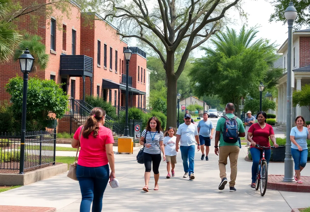 Peaceful neighborhood in Tallahassee reflecting safety and community spirit