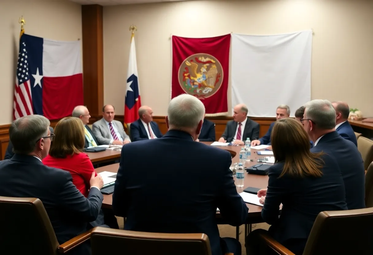 Texas Democrats Meeting in Illinois