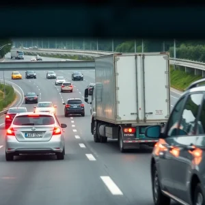 Truck Driver Accident Scene