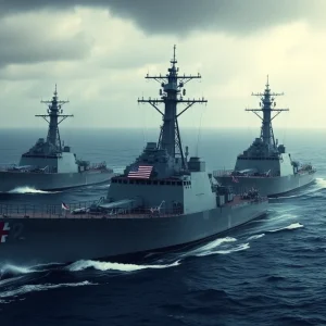 U.S. Navy Ships Near Venezuela