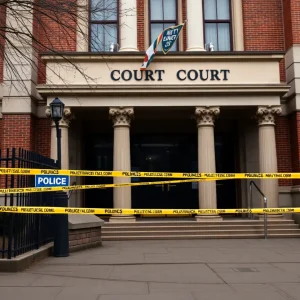 Police Investigation at Bail Bondsmen Location