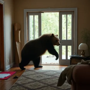 Bear Encounter Inside Home