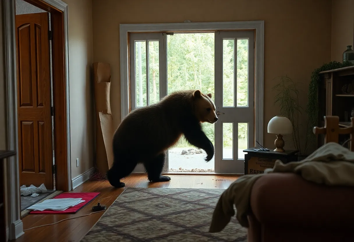 Bear Encounter Inside Home