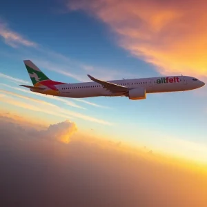 Arajet Budget Airline Flight