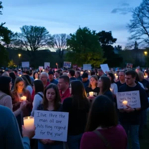 Candlelight Vigil for Charlie Kirk