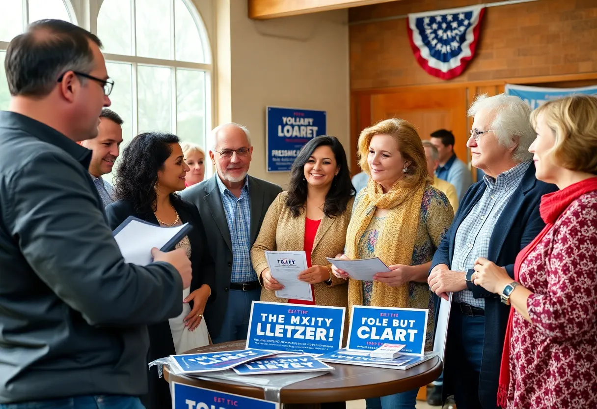 Group discussing political strategies