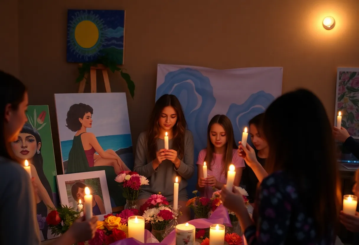 Community Vigil for Young Artist