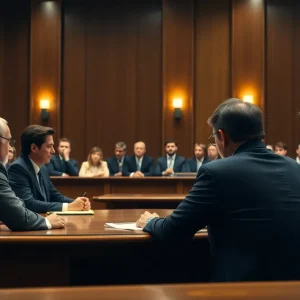 Courtroom Scene in Michigan Governor Kidnapping Trial