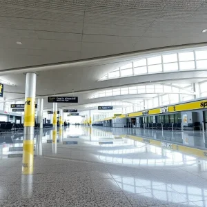 Empty Spirit Airlines Terminal